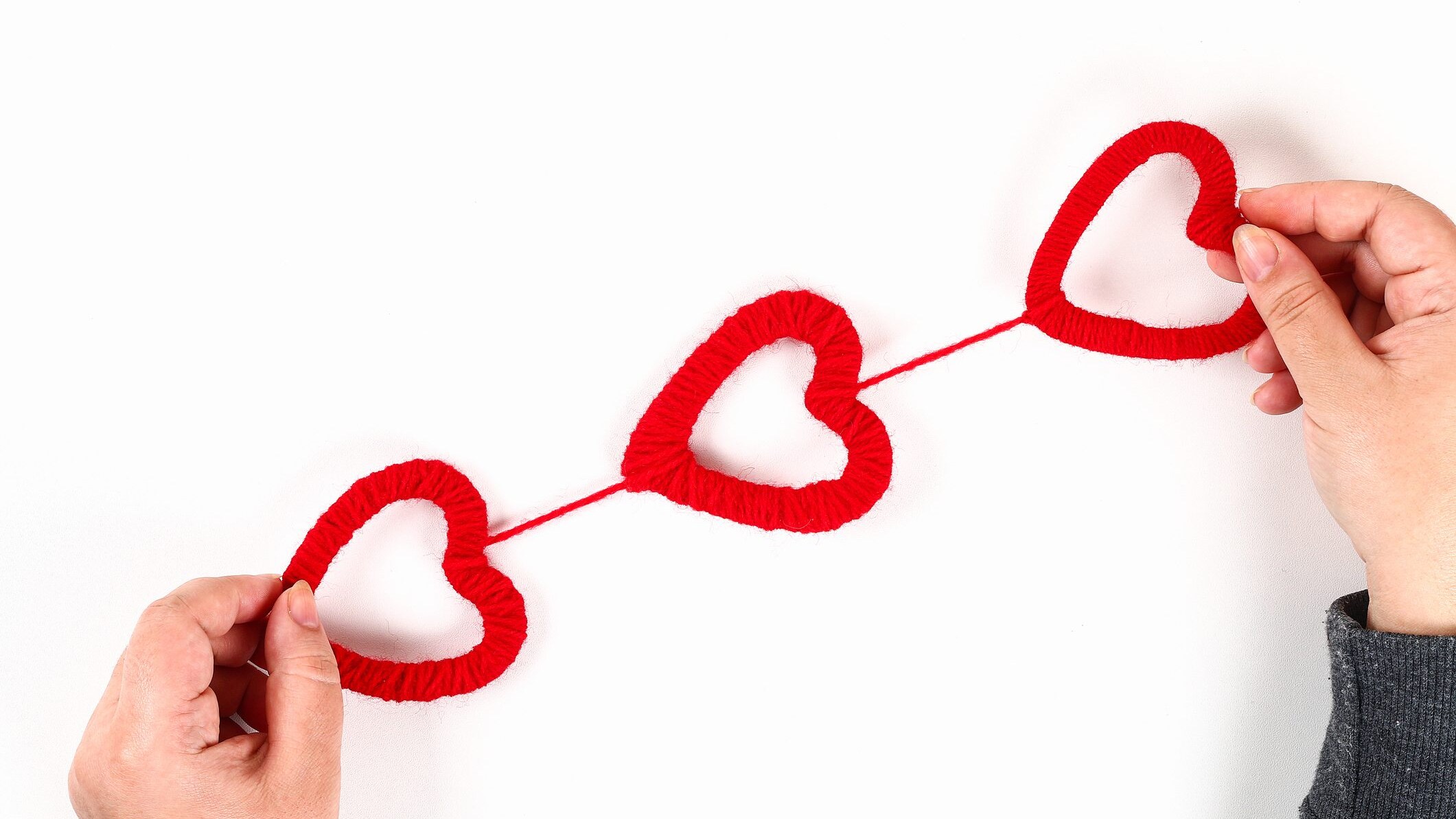 Lavoretti San Valentino con la lana