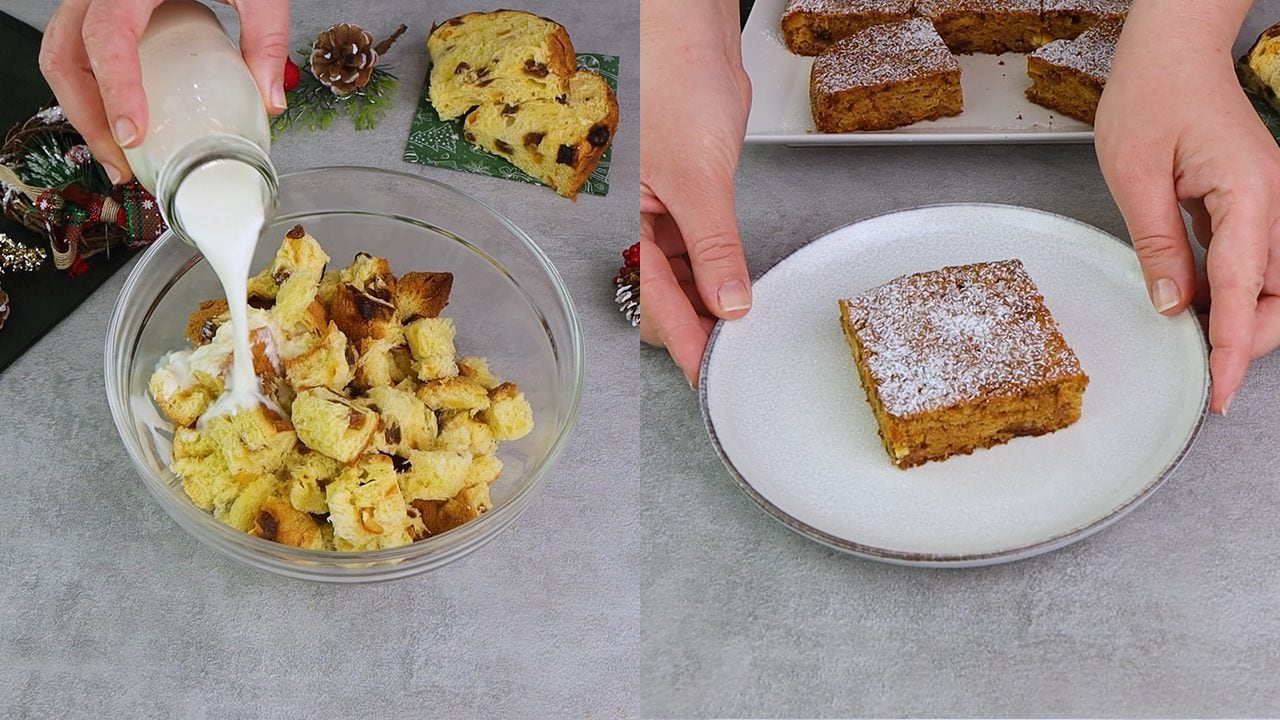 dolci al cucchiaio con panettone avanzato