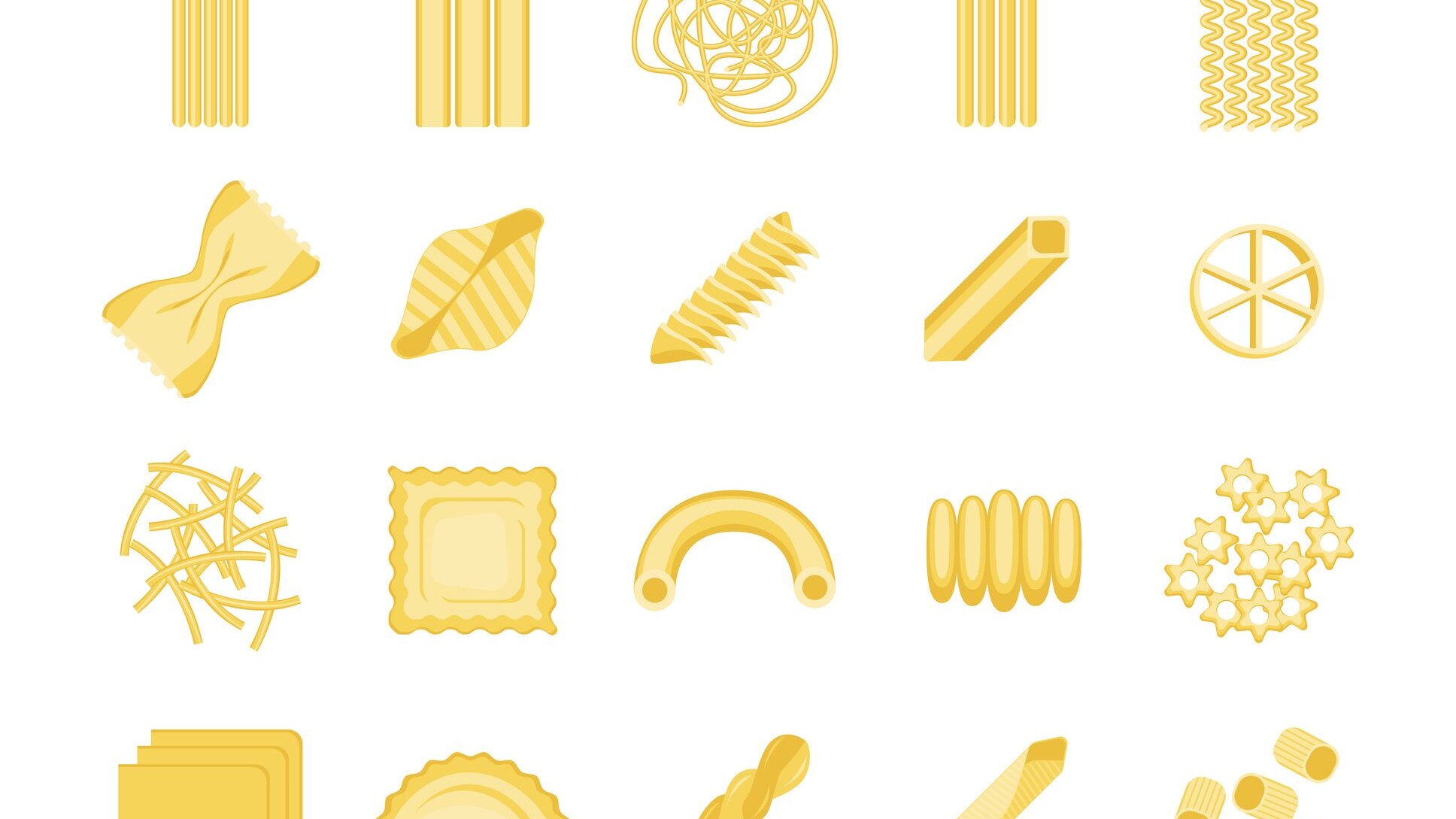 facce fai da te con chicchi di pasta