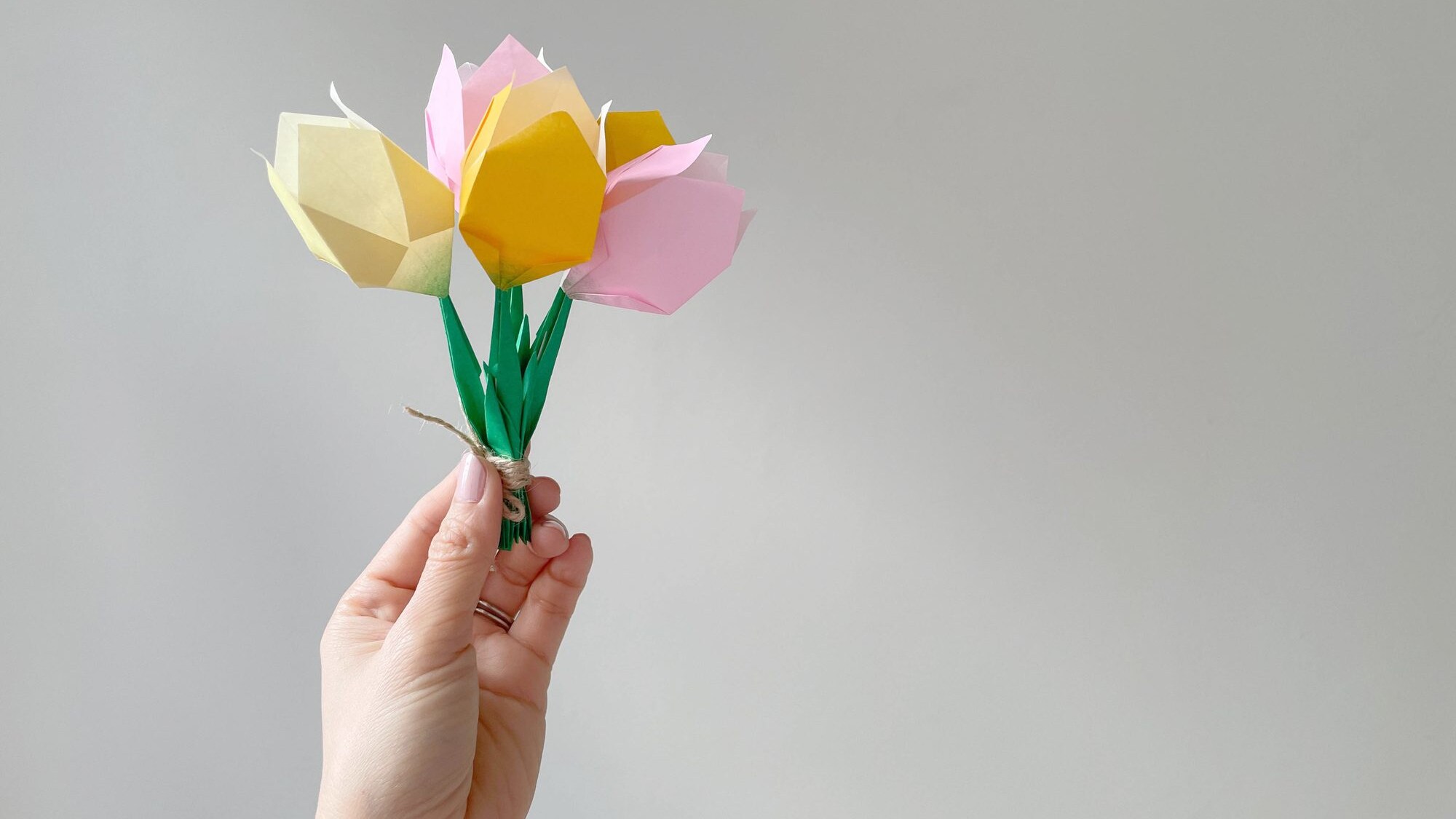 bouquet tulipani carta fai a te