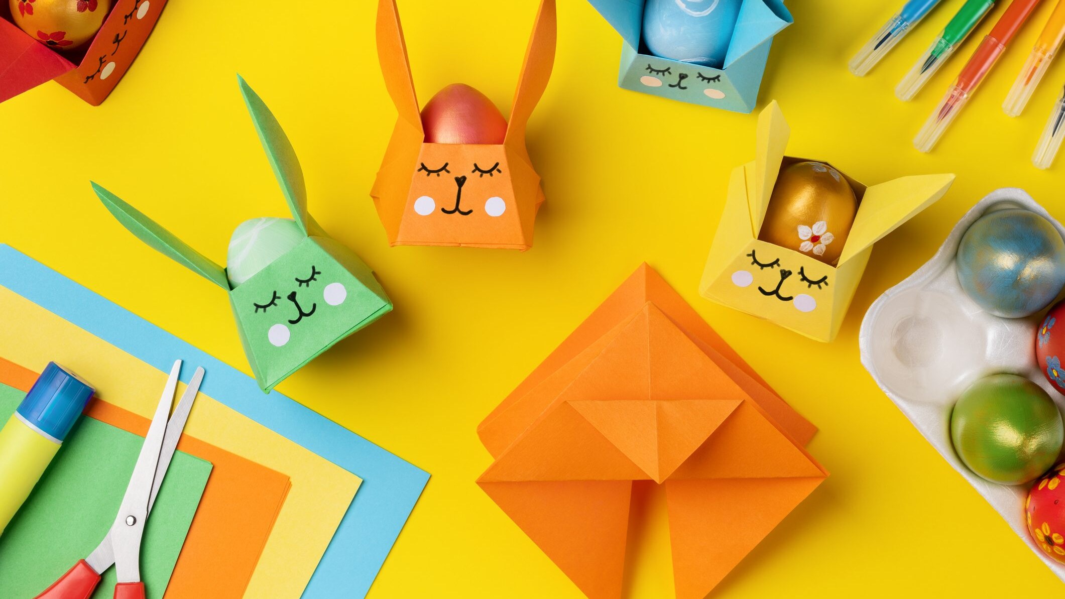 cestini pasquali fai da te origami