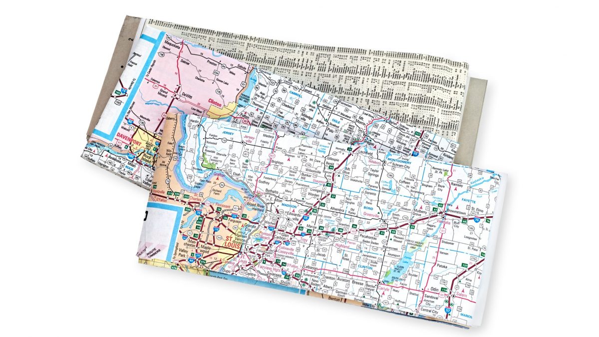 regalo festa mamma con mappe riciclate