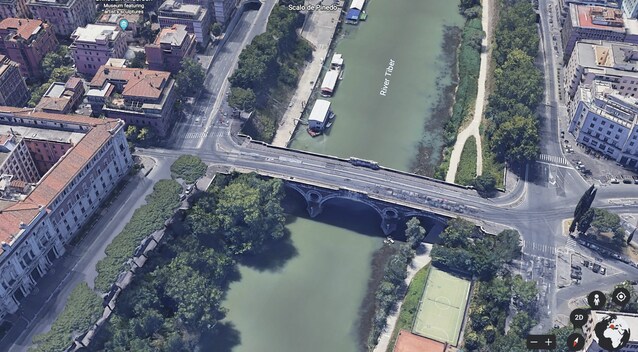 Siccità Ponte Matteotti (Roma)