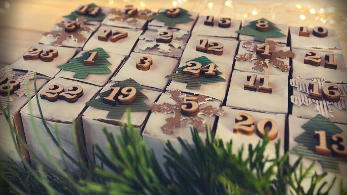 calendario avvento cartone fai da te