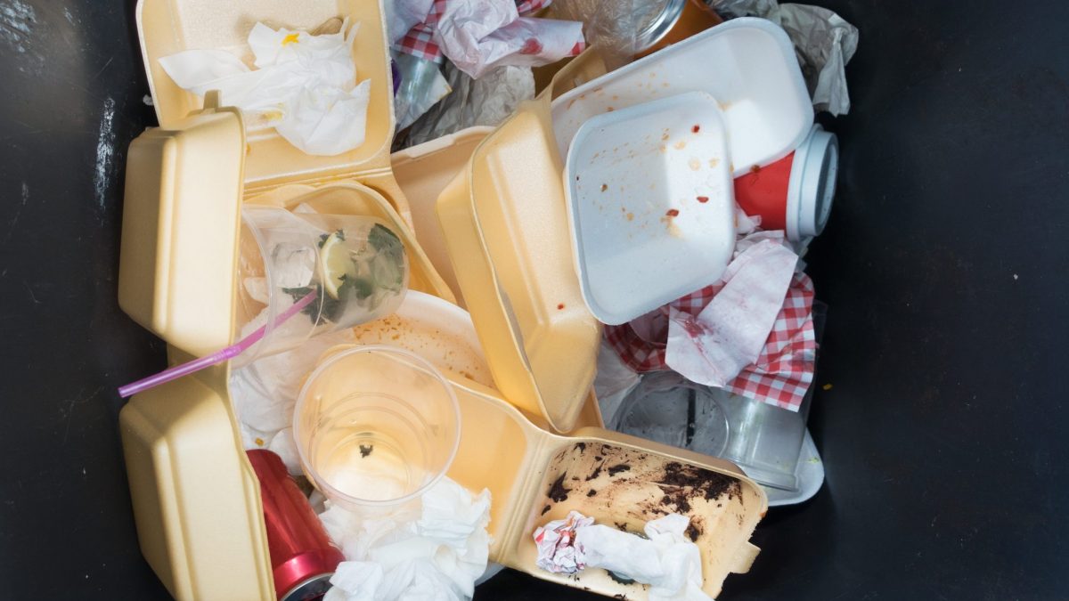 Contenitori usa e getta dei fast food