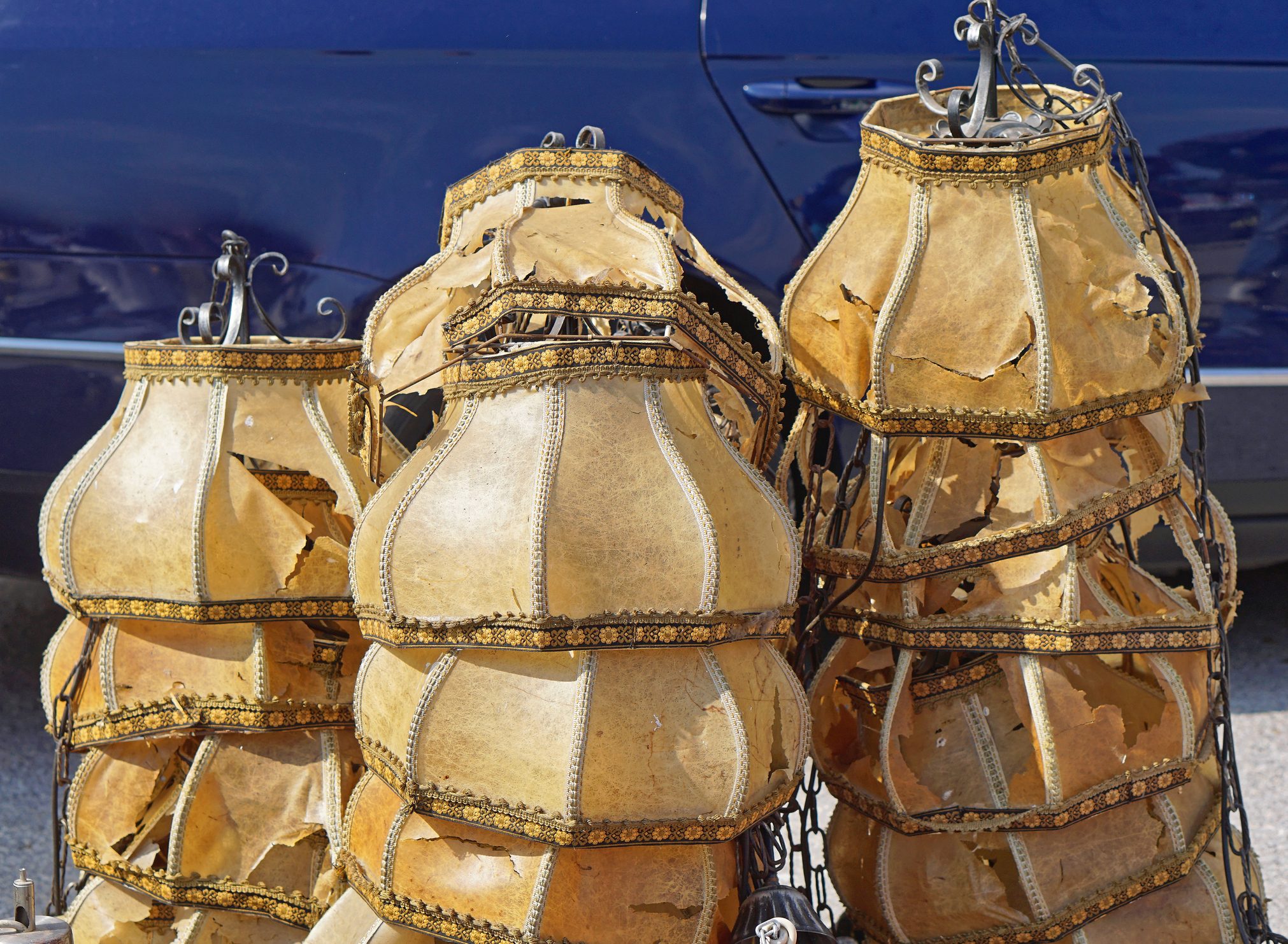 Jojofuny Paralume Vintage In Tessuto Con Frange - Stile Vittoriano Per Lampada Da Tavolo O Soffitto - 3