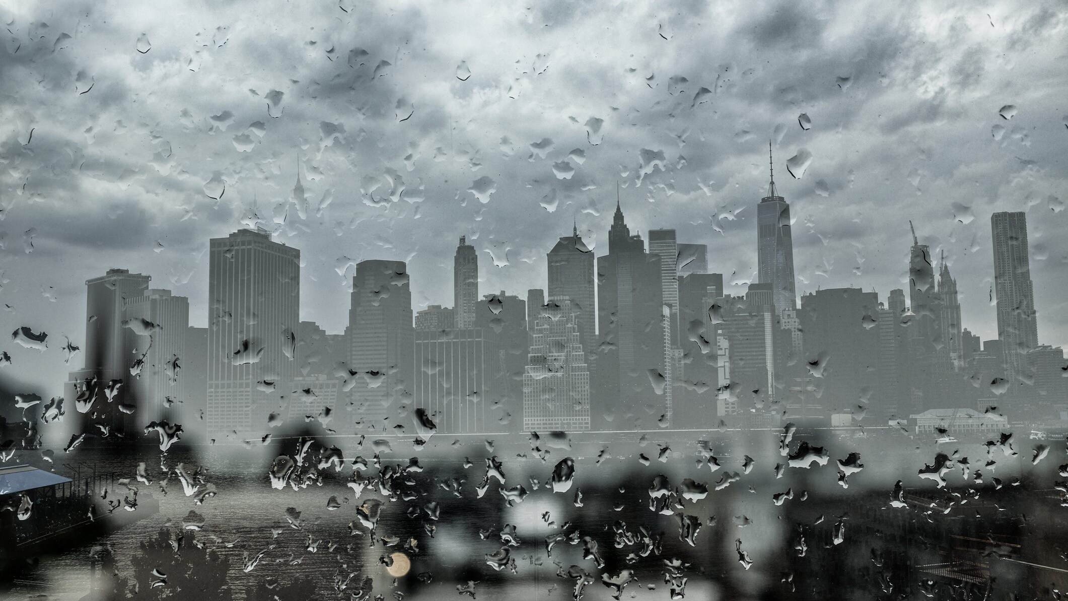 New York pioggia