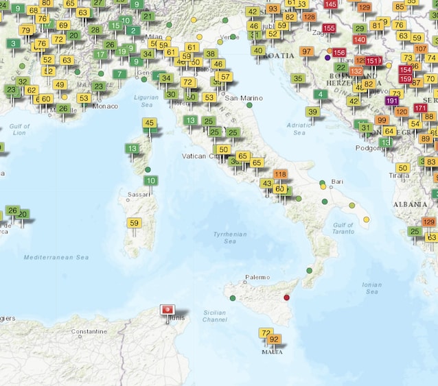 Indice della qualità dell'aria oggi: 28 febbraio 2024