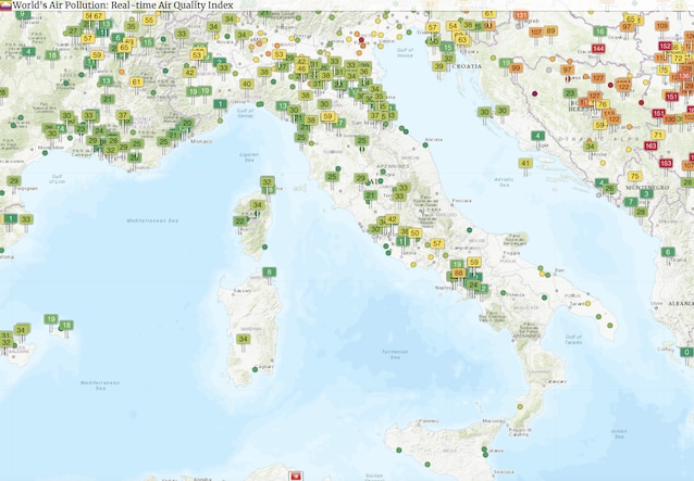 Indice della qualità dell'aria WAQI: 5 marzo 2024