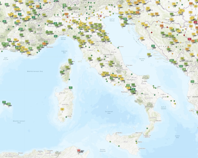 Indice della qualità dell'aria WAQI: 7 marzo 2024