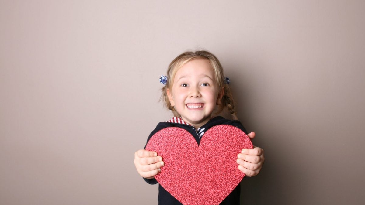 borsa cuore bambini