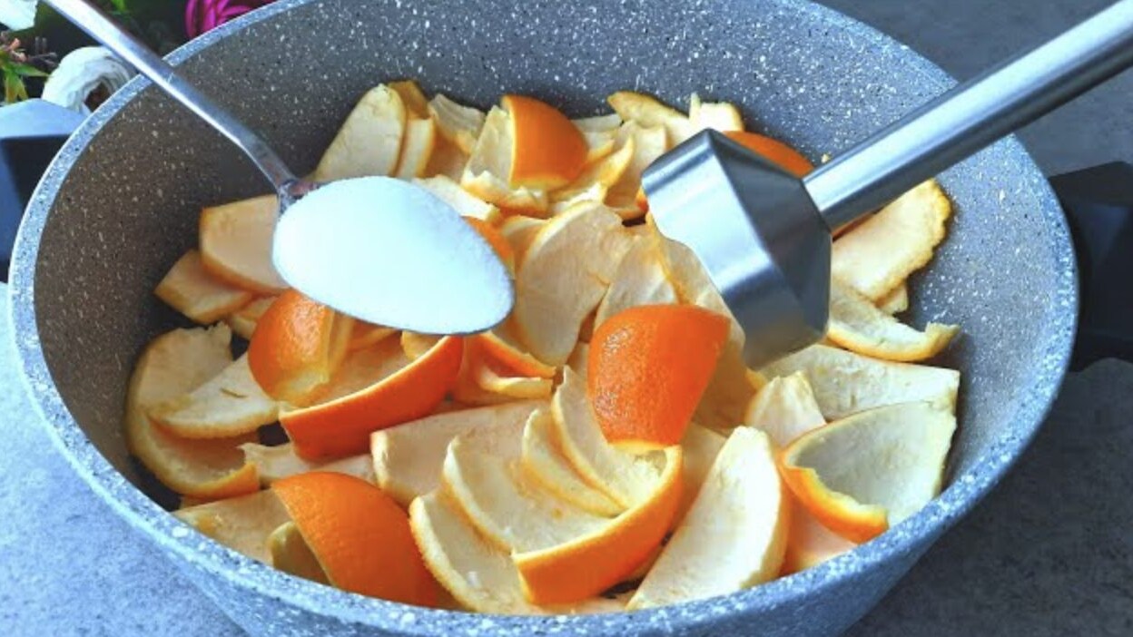 cucina pulita e profumata con il metodo delle bucce di agrumi
